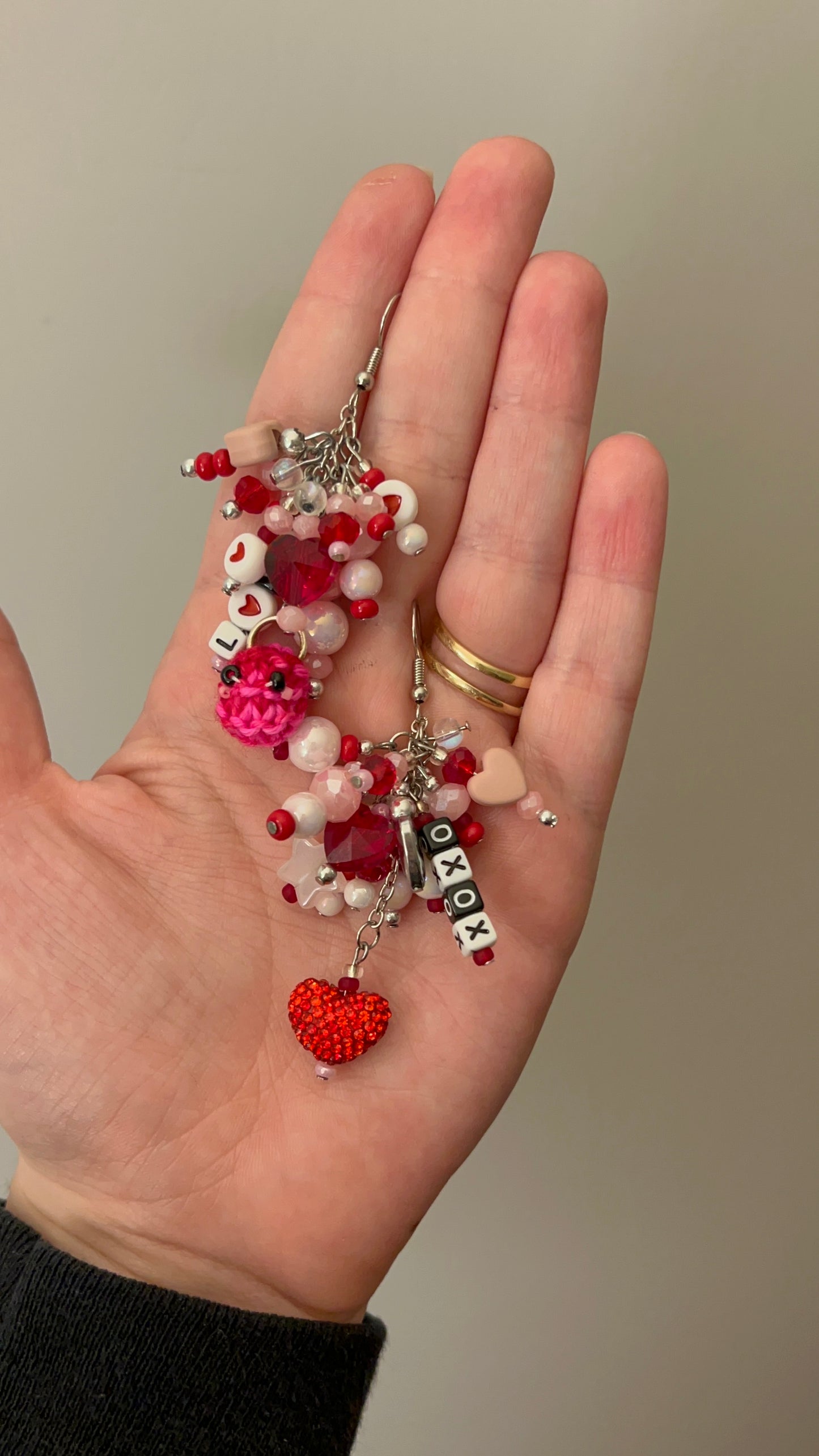 Cluster Valentine Earrings