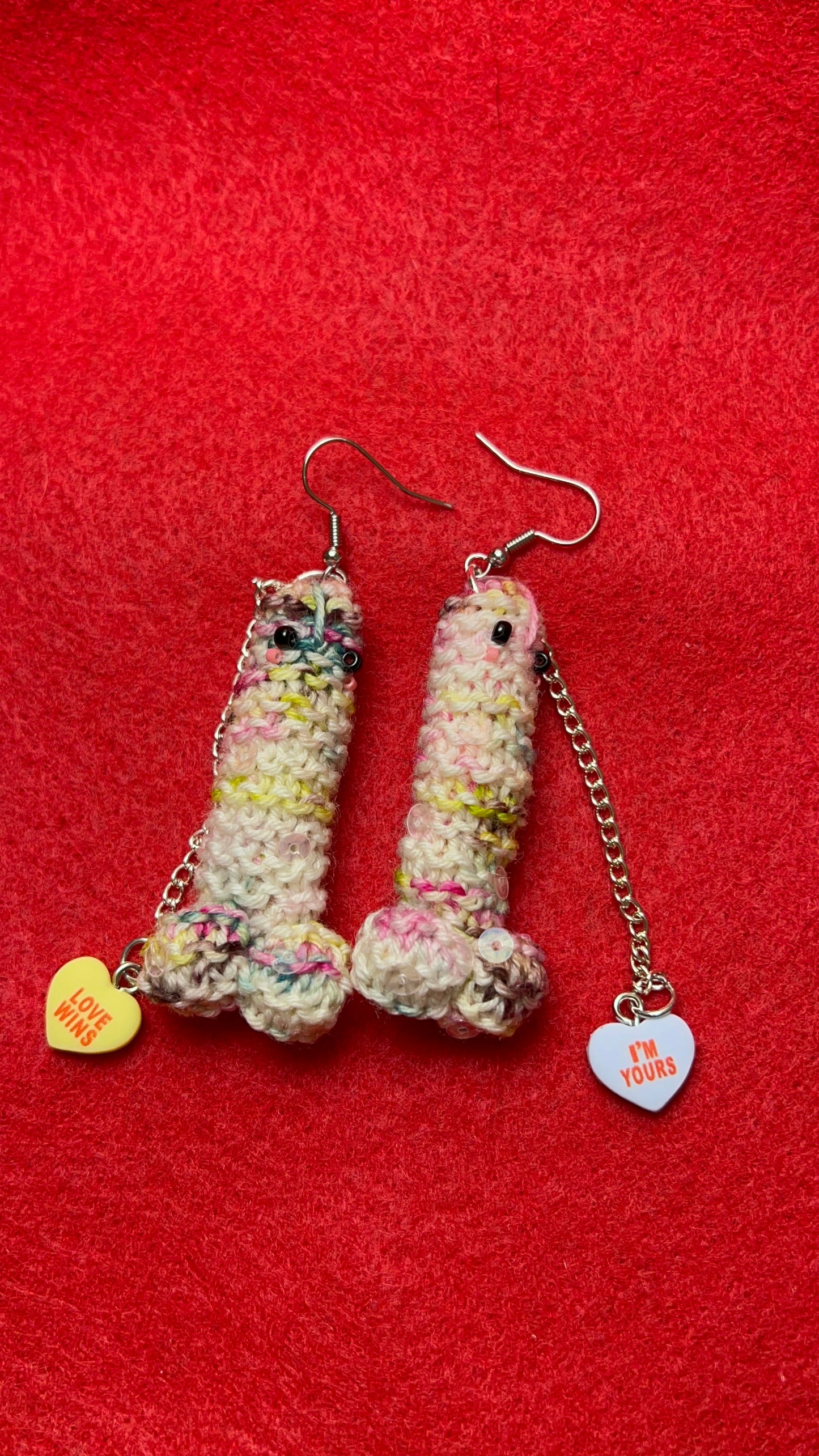 Conversation Hearts WilEE Earrings