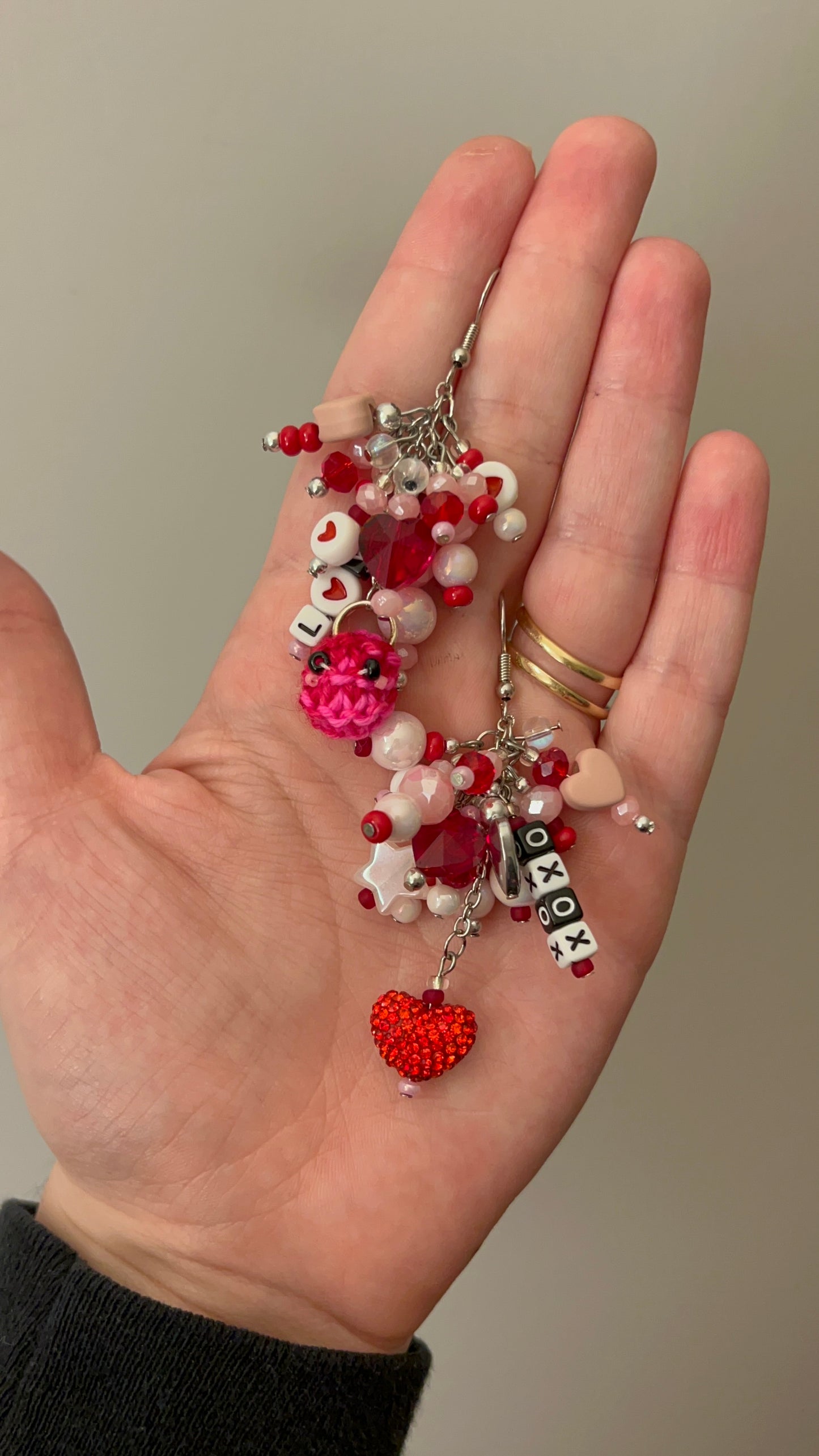 Cluster Valentine Earrings