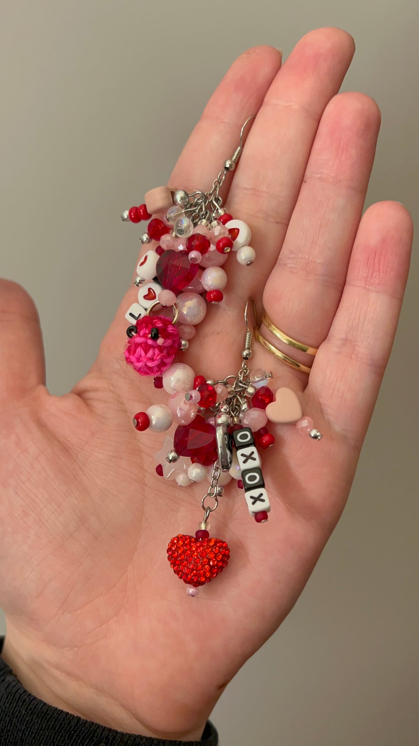 Cluster Valentine Earrings