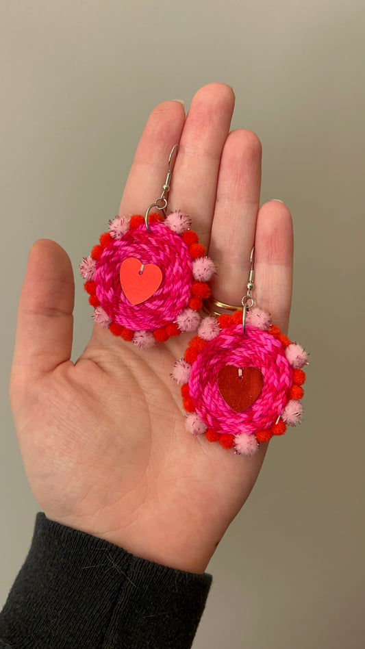 Red Heart Earrings